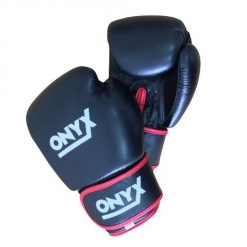 Black Onyx Thai Style Boxing Gloves