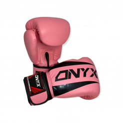 Onyx Nitro 10oz Leather Boxing Gloves Pink