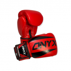 Onyx Nitro 10oz Leather Boxing Gloves Red